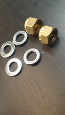 LAMBRETTA BRASS M7 EXHAUST NUTS AND M7 WASHERS