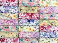 Fabric patchwork squares 30 x 5" (12.5cm) cotton quilting floral charm pack Q8