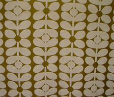 Orla Kiely Velvet Fabric Sixties Stem Yellow Olive Upholstery Cushion Curtain