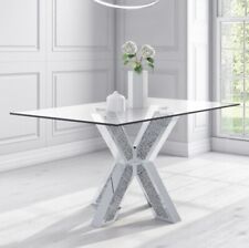 Modern Glass Dining Table with