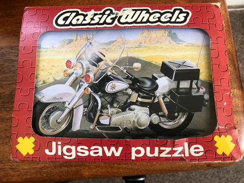 Classic wheels puzzle harley - classic,