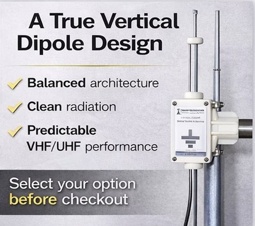 Dual band dipole 70cm - 2m, /