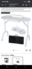 Lovevlogy Mobile Manicure Table Nail Desk Beauty Salon Equipment