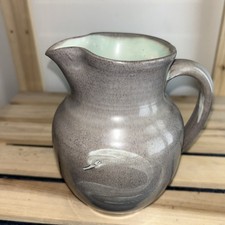 6 Inches Tall Hand Made  Salt Glazed Pottery Jug Perfect Condition Functional