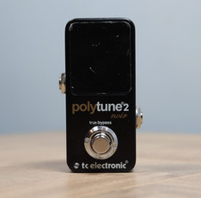 TC Electronic Polytune 2 Mini Tuner Pedal Black Noir True Bypass