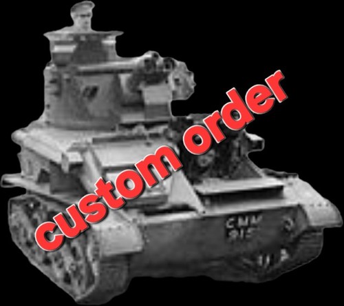 British mk6 light tank - 3x,