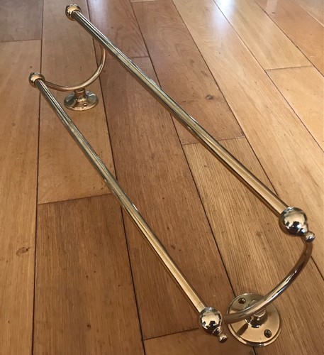 Vintage gold double towel - vintage, rail