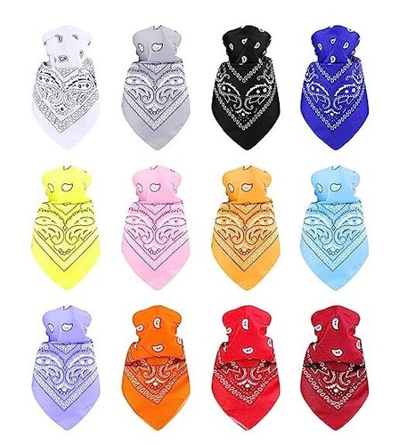 Unisex bandana head scarf - , face