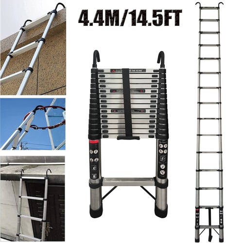 Telescopic ladder with 2 - with,