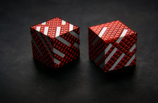Set of 2 Red AKO Dice VERSION