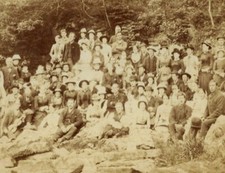 Victorian Cabinet Card Photo Group People Andrew Clark Newcastleton Scotland 