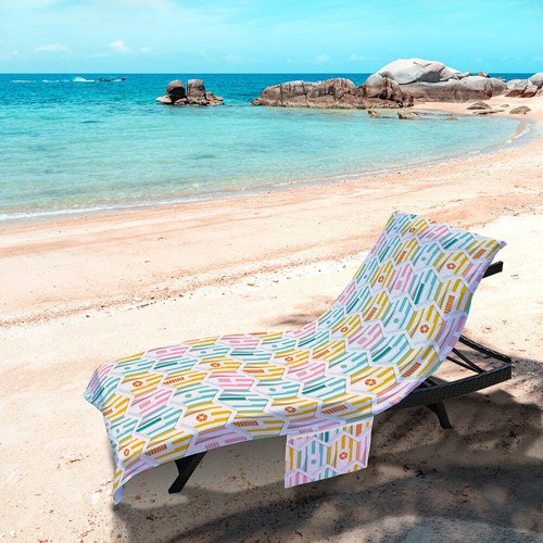 Colourful beach huts - design,
