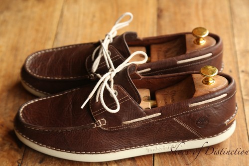 Timberland brown leather boat - timberland,