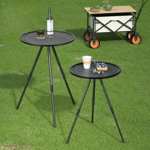 Small round aluminum - round, folding