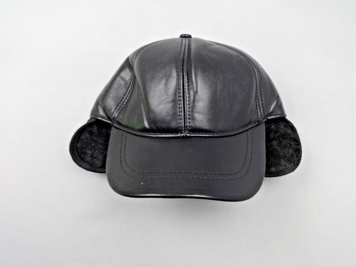 Men faux leather trapper - faux,