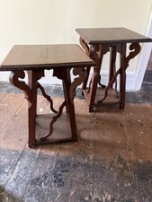 Pair Of Antique Oak Arts And