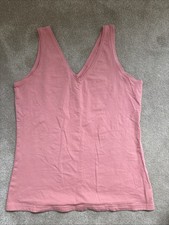 Ladies Pink V Front And Back