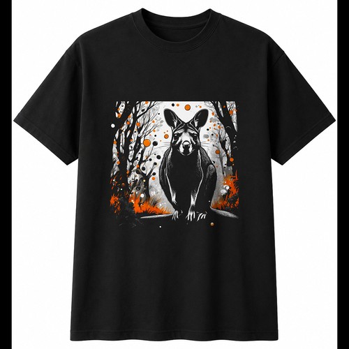 Greyscale wallaby underwater - greyscale,
