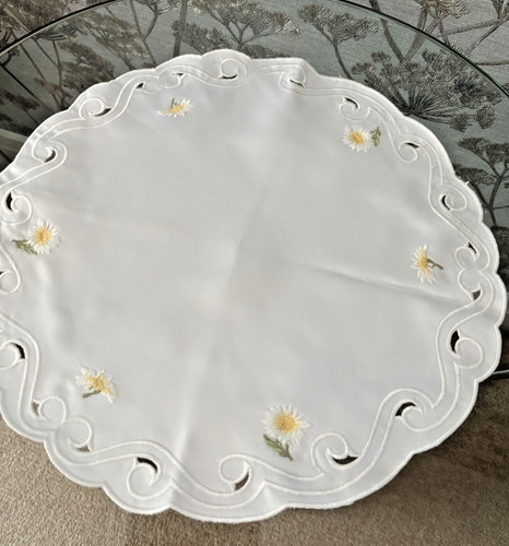Vintage white polyester - polyester, /