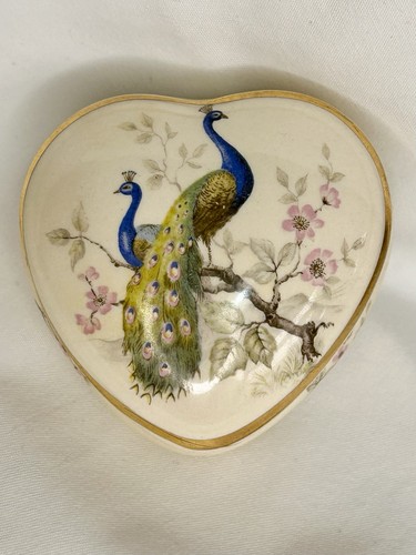 Vintage heart shaped peacock - vintage,