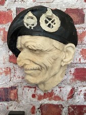 1950’s Chalkware Bust / Face Mask of Field Marshall Montgomery wall hanging