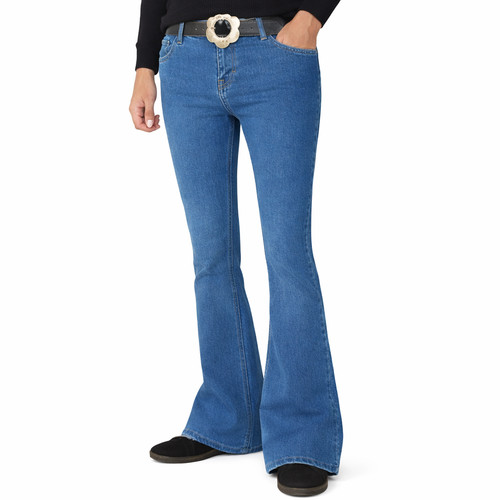 Mens stonewash flares bell - flares,