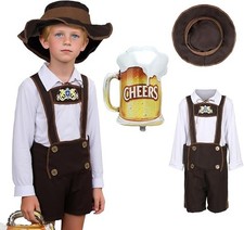 Oktoberfest Costume - Kids Lederhosen Costume / Boys German Outfit Beer Festival