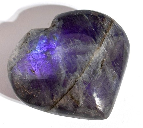 Labradorite crystal heart - labradorite,
