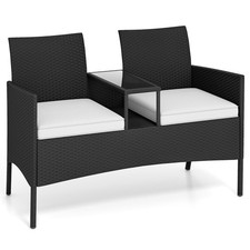 COSTWAY Wicker 2-Seat