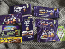 9 X Different Empty Cadbury