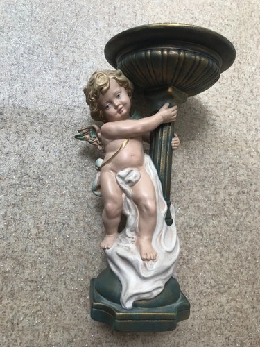French cherub pedestal bowl - french,