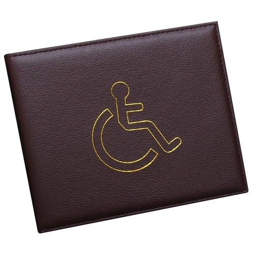 Genuine leather disabled blue - genuine,