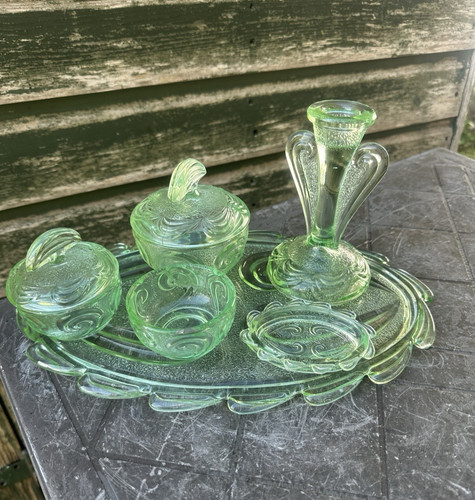 Vintage art deco dressing - vintage,