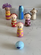 In The Night Garden Wooden Chunky Skittles Tombliboos Upsy Daisy Iggle Piggle