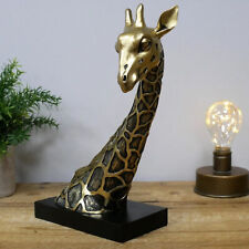 Black & Gold Giraffe Bust