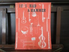 If I Had A Hammer (The Hammer Song) A4 Essex Sheet Music Pete Seeger & Lee Hays