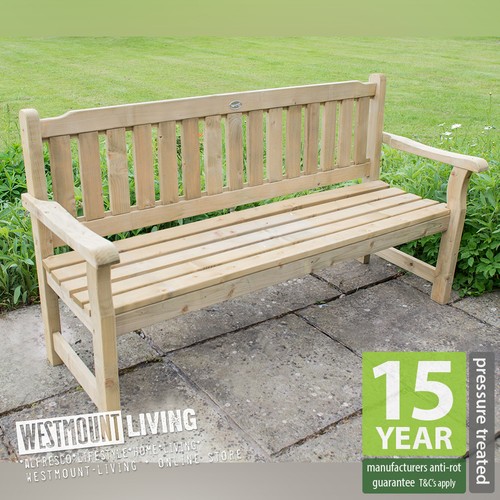 5ft seater wooden garden - 3,