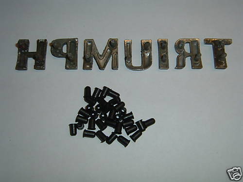 Triumph badge clips spitfire - clips,
