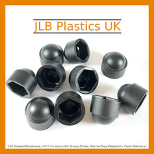 Black plastic nut cap bolt - black,