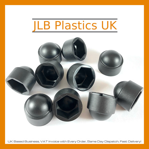 Black plastic nut - nut, bolt