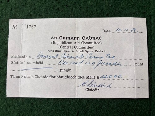 1986 irish republican aid - 1986,