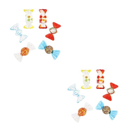 Pcs murano glass candy - 12,