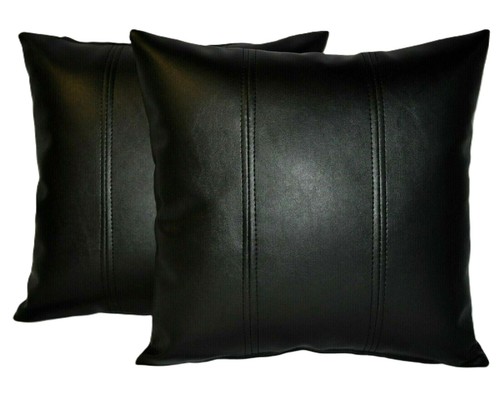 Black stripe faux leather - 2,
