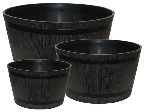 Brown wooden barrel plant - brown,