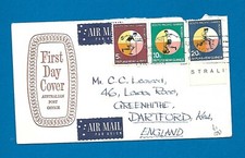 1966 Papua New Guinea South Pacific Games 1st day cover Football, Discus, Tennis