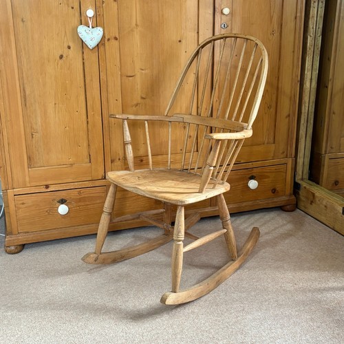 Antique pine rocking - antique,