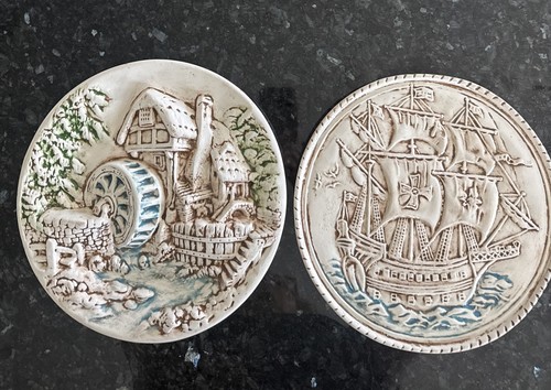 Wall plates vintage water - 3d,