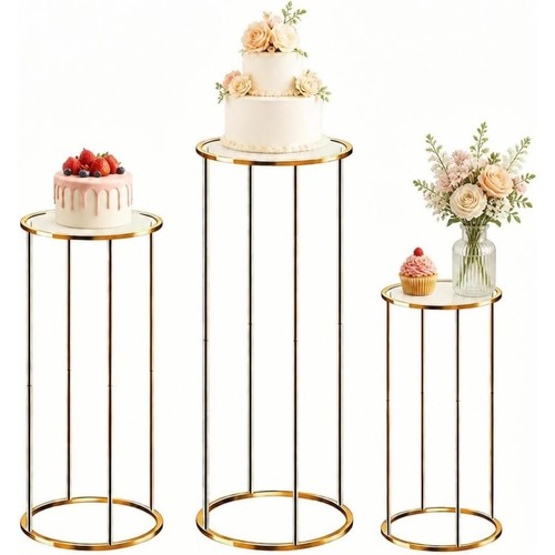 3pcs round cylinder pedestal - 3pcs,