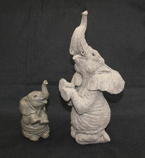 2 Elephant Sculptures.  (