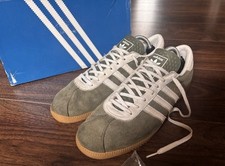 Adidas Athen 2017 Trainers Green Uk Size 10 With Og Box And Spare Laces 
